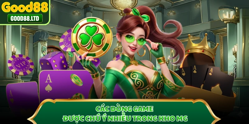 Các dòng game được chú ý nhiều trong kho MG